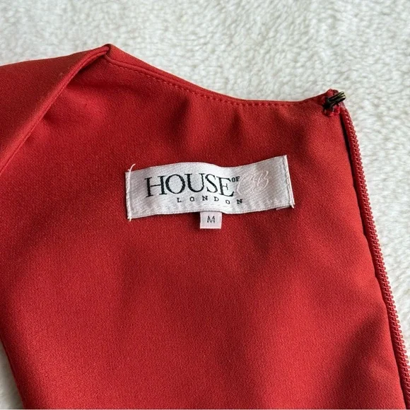 House of CB Alexis Sleeveless Orange Jumpsuit M - Picture 11 of 14